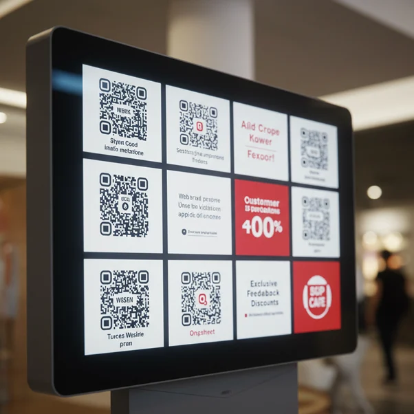 Magic Tap into QR Code - Indoor digital signage