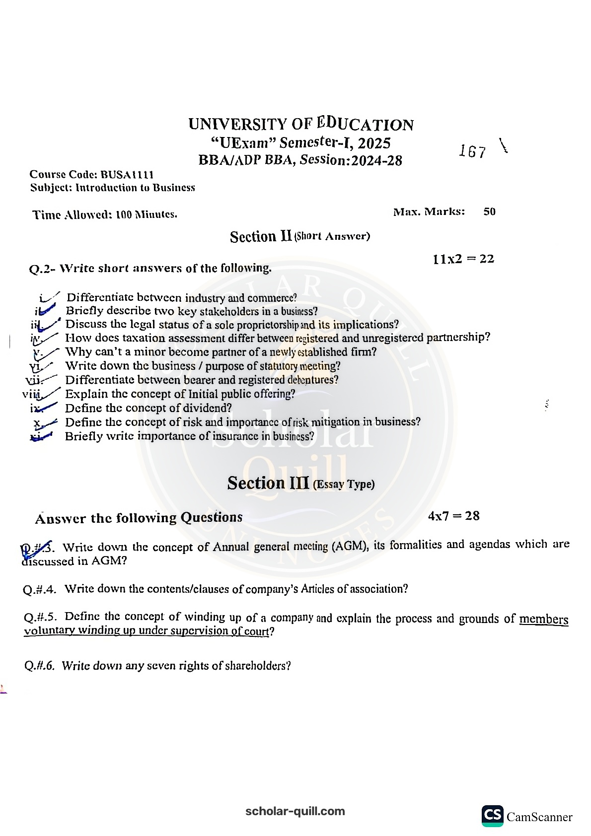 Introduction to Business — 2025 BBA, ADP BBA