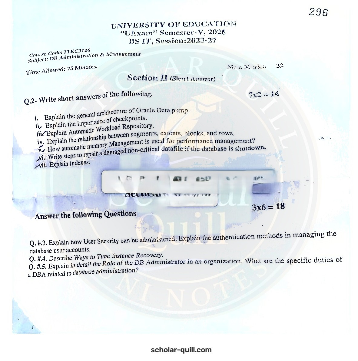 DB Administration & Management — 2026 BSIT