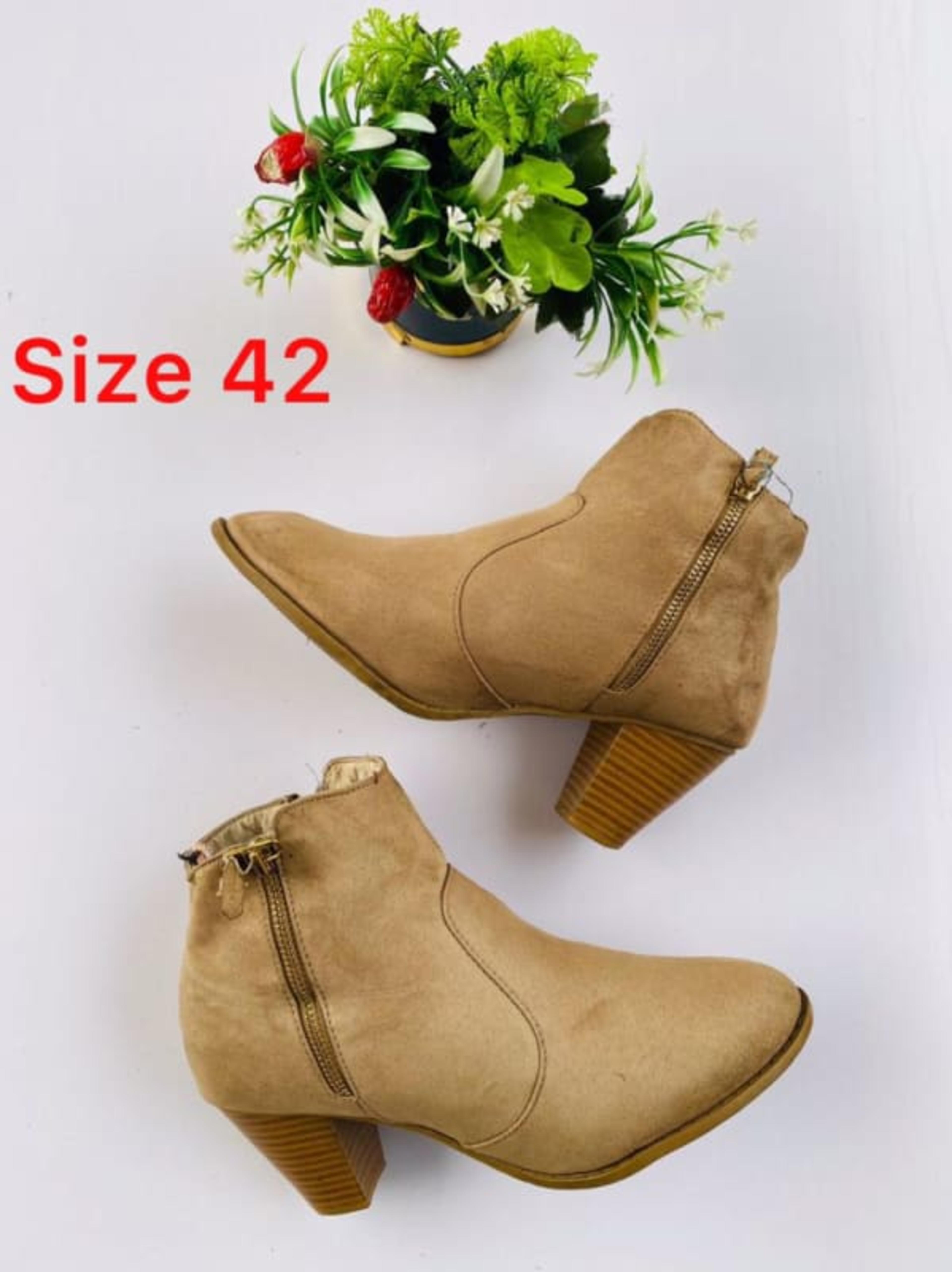 Beige Ankle Boots