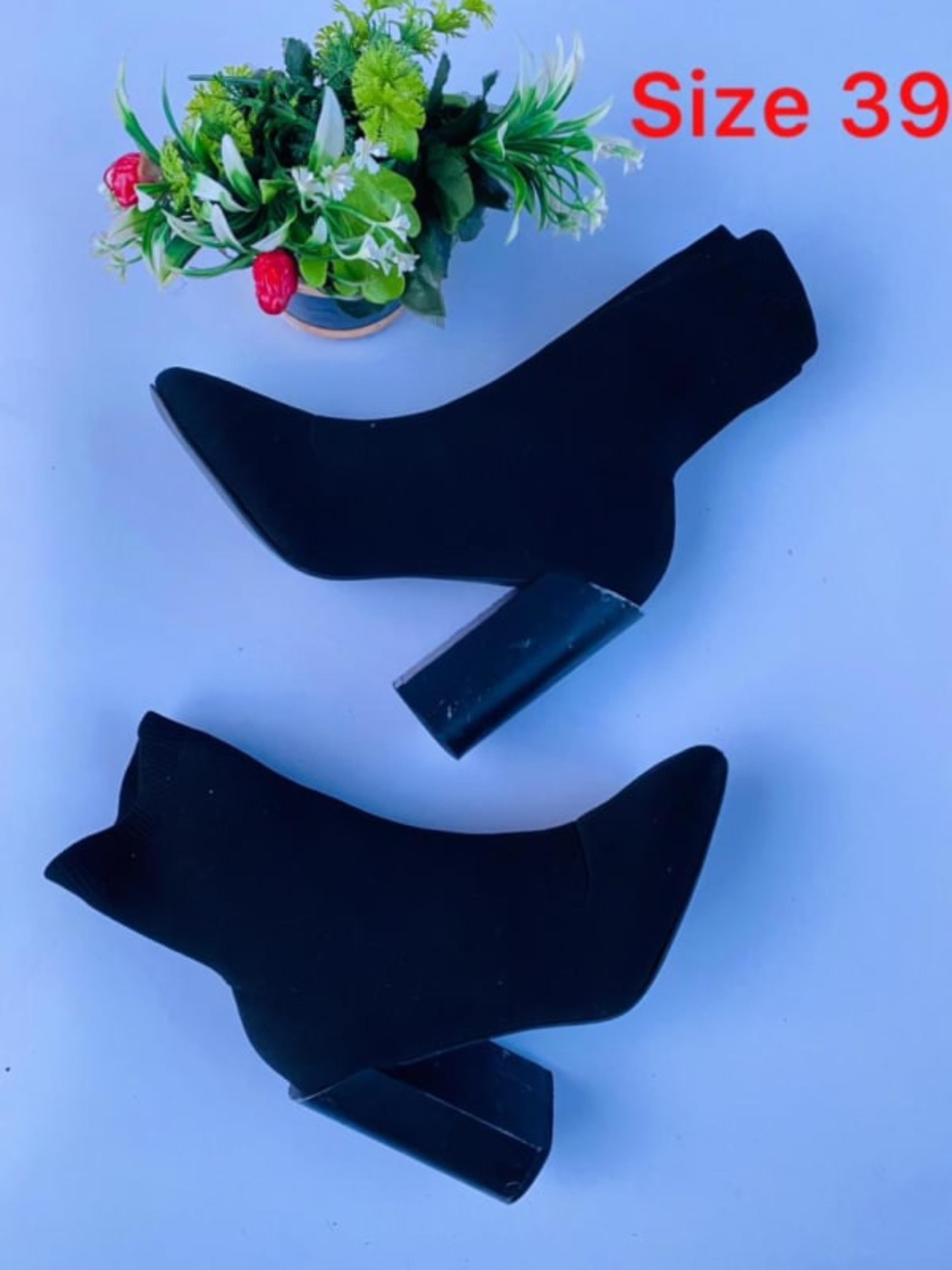Black Heeled Ankle Boots