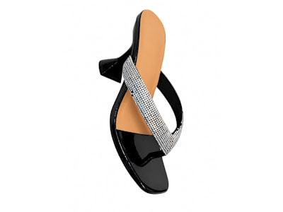 Black Rhinestone Sandals
