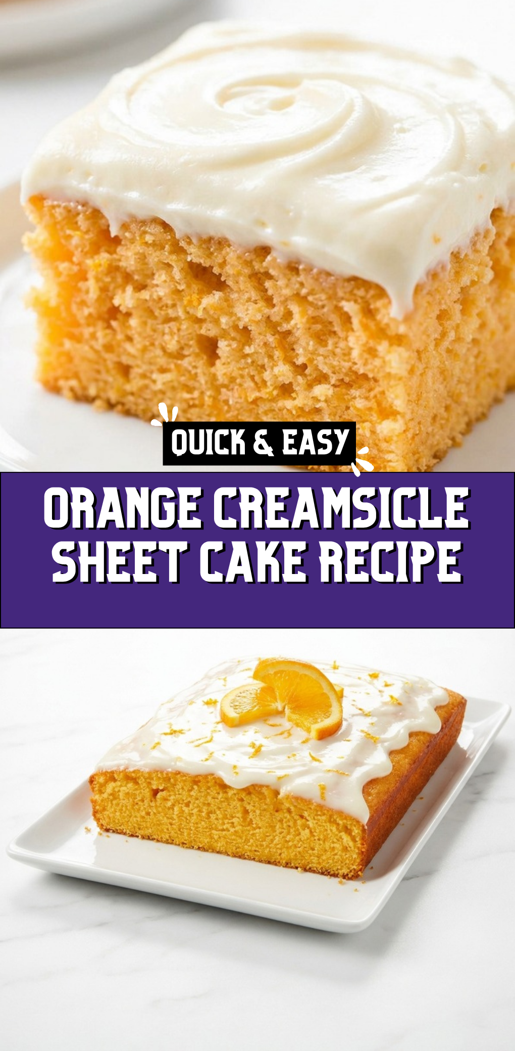 orange creamsicle sheet cake recipe