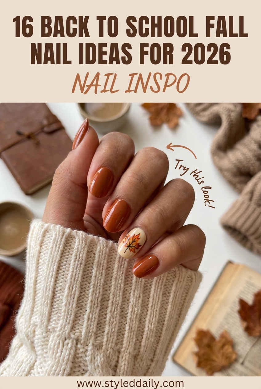 16 Back To School fall nail Ideas For 2026