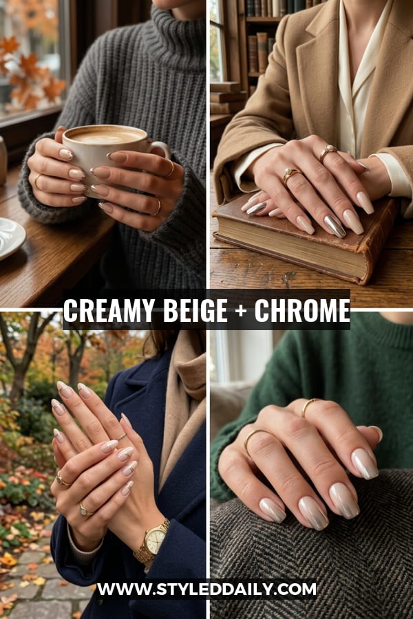 Creamy Beige + Chrome