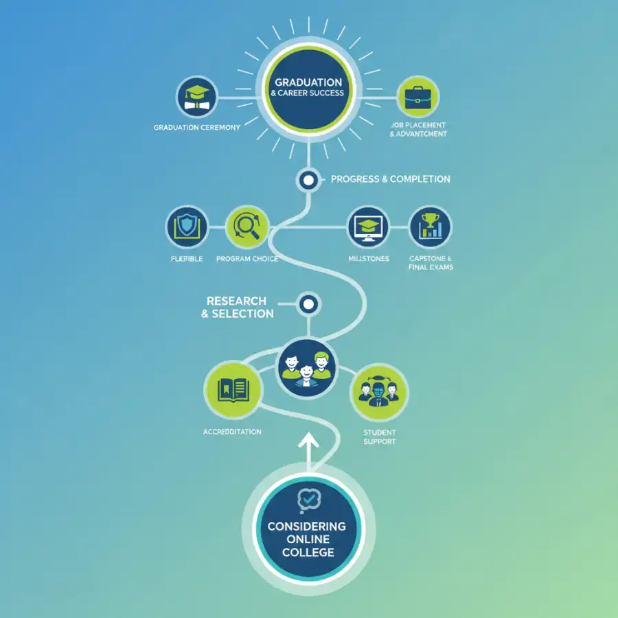 Online college student actively participating in a virtual class discussion, representing engaging online learning.