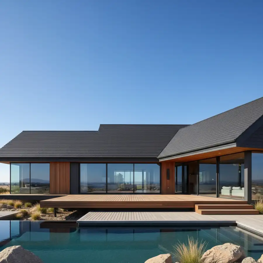 A contractor discussing solar roofing options with homeowners, highlighting the importance of expert consultation before installation.