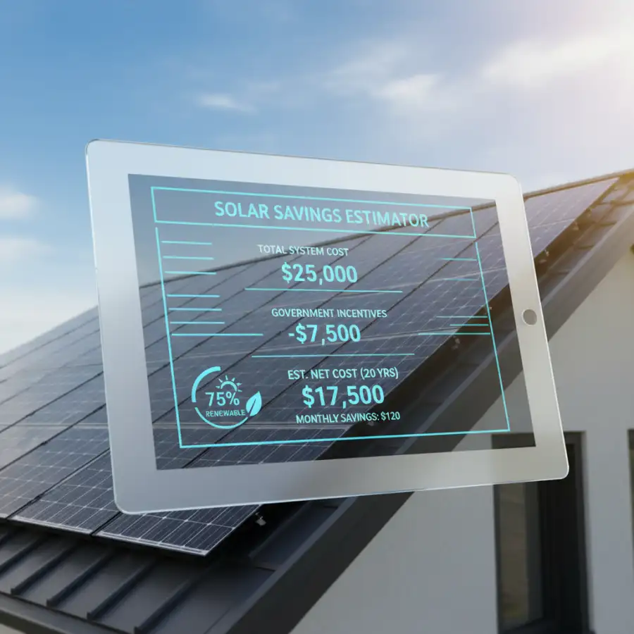 Contractor discusses electrical panel upgrades with homeowner, highlighting hidden solar installation costs.