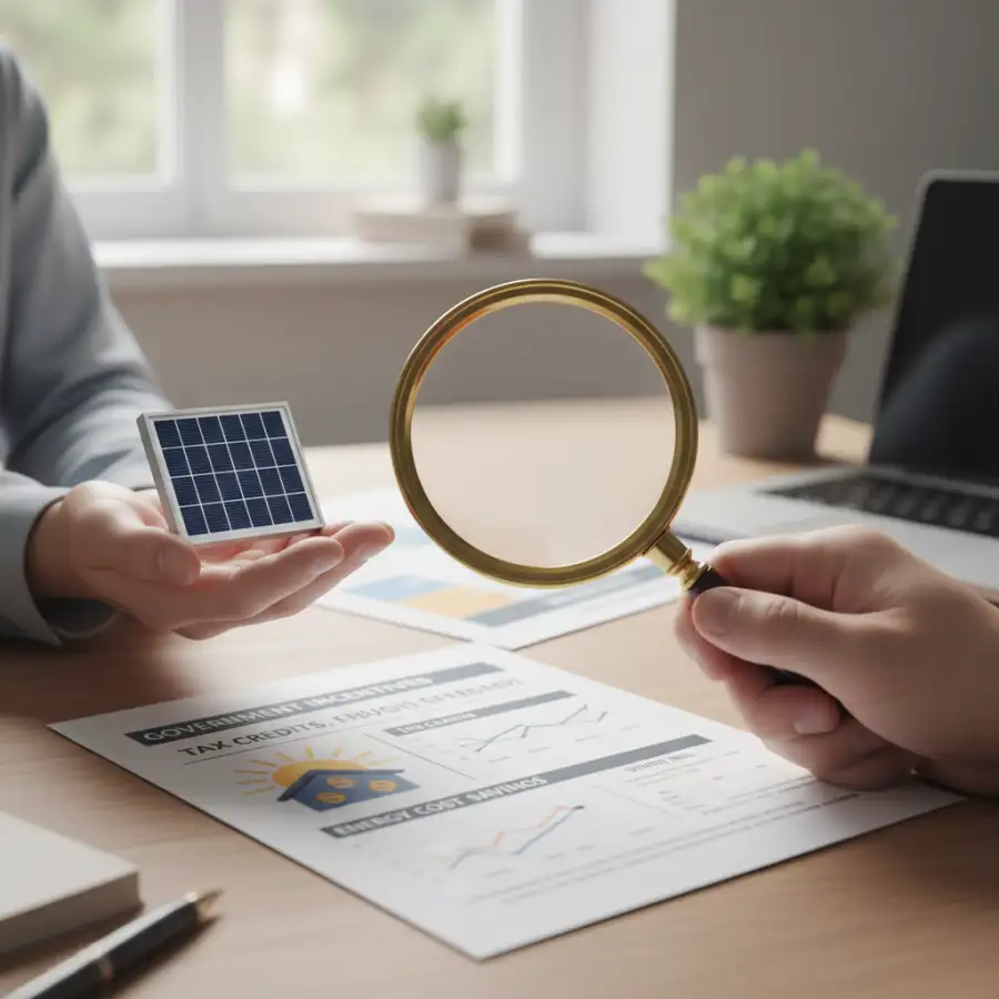 Professional installing a solar panel on a residential rooftop, demonstrating the careful installation process.