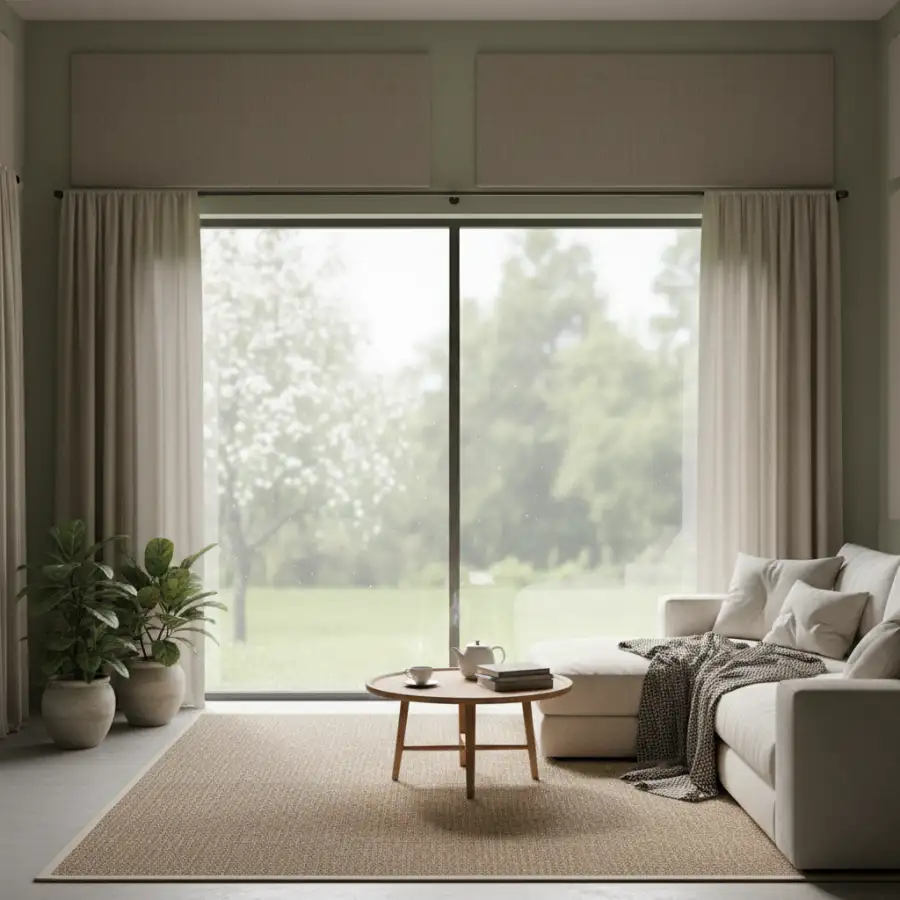 A person with advanced noise-cancelling headphones in a bustling city, showing personal noise reduction.