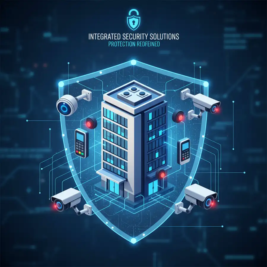 A cybersecurity analyst watches multiple screens, showing network activity and threat alerts.