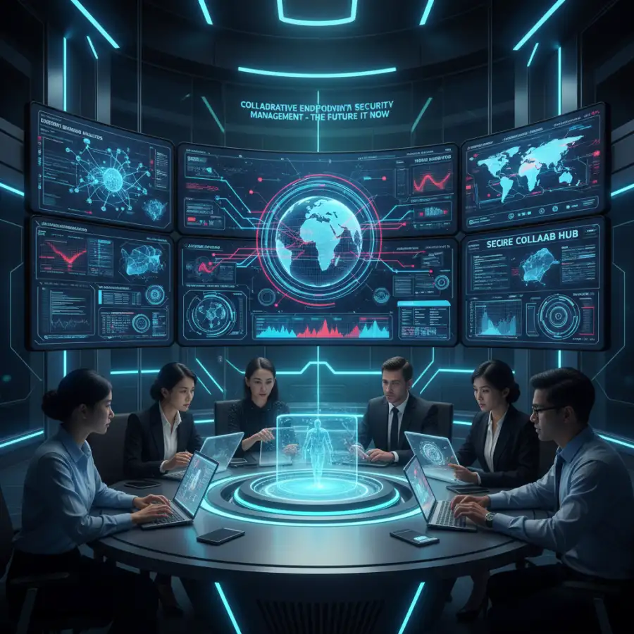 A flowchart depicting data flow and interplay between EDR, XDR, MDR, SIEM, and security.