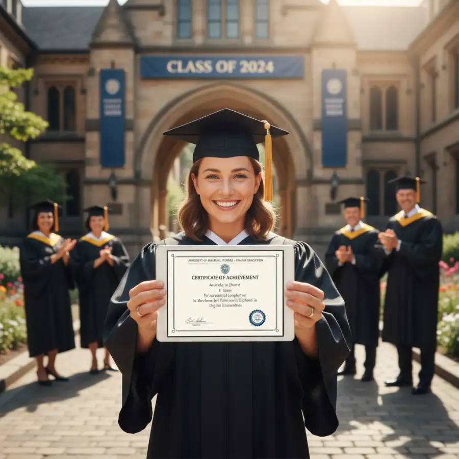 Online student at home and teacher in classroom, symbolizing online learning to practical teaching.