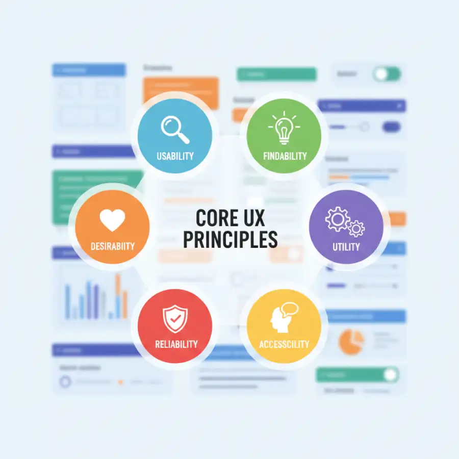 User research and empathy represented by personas and data, informing FinTech UX design.