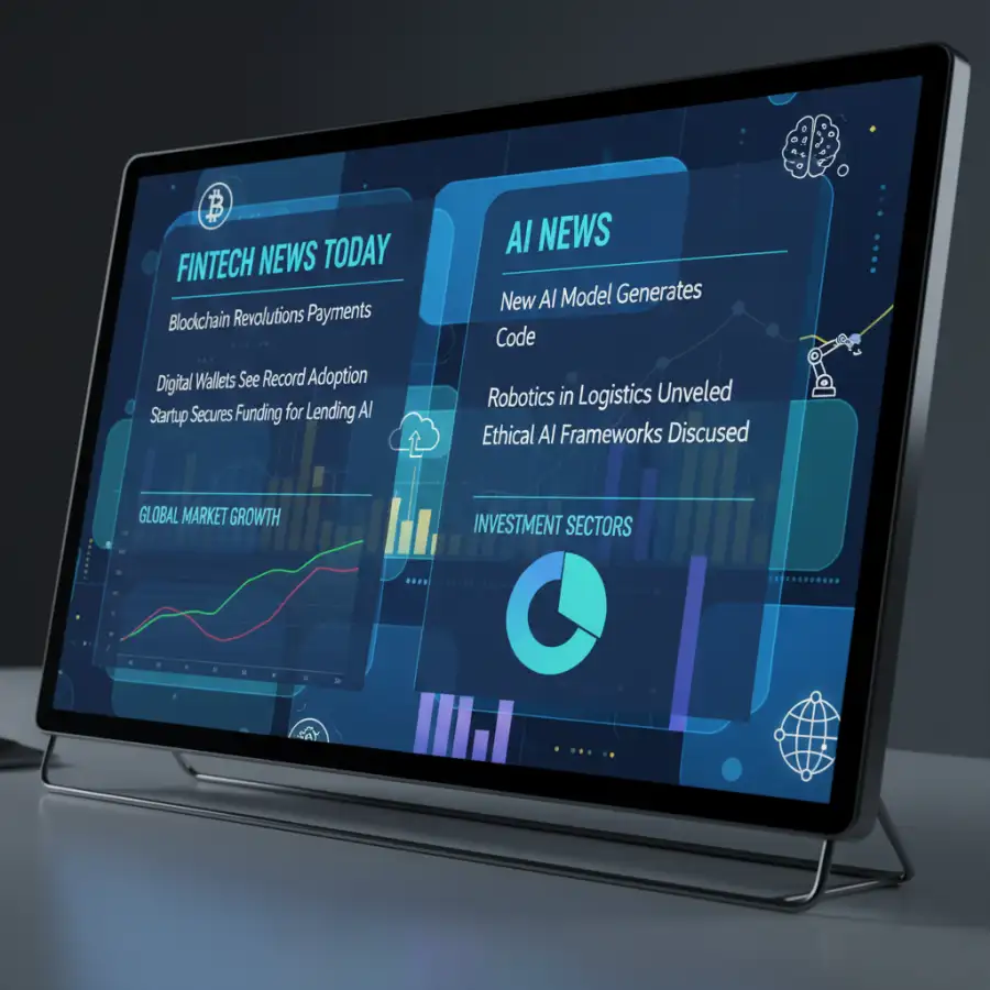 Infographic illustrating Fintech API integration architecture and data flow between financial services.