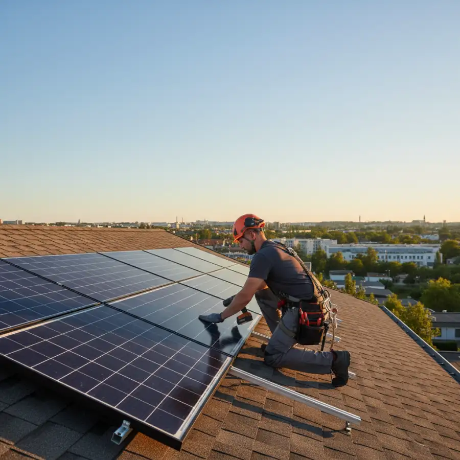 Infographic comparing key features, pricing, and customer reviews of various residential solar companies.