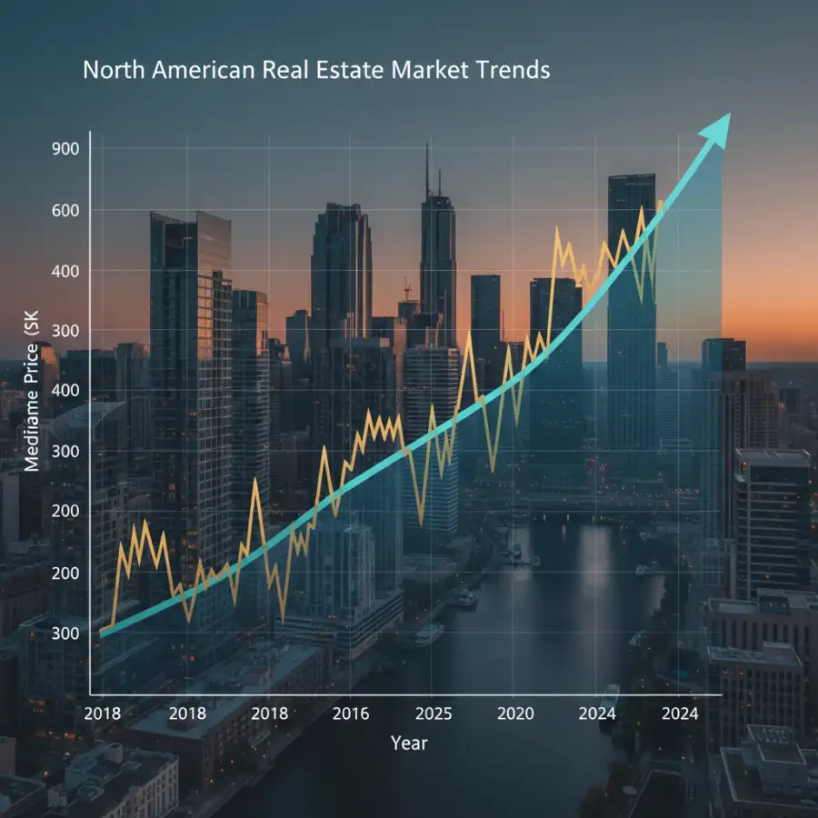 Financial graph on a map, showing market trends, economic data, and regional variations.