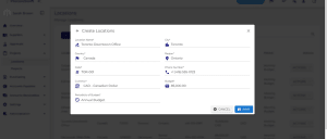 Team management interface