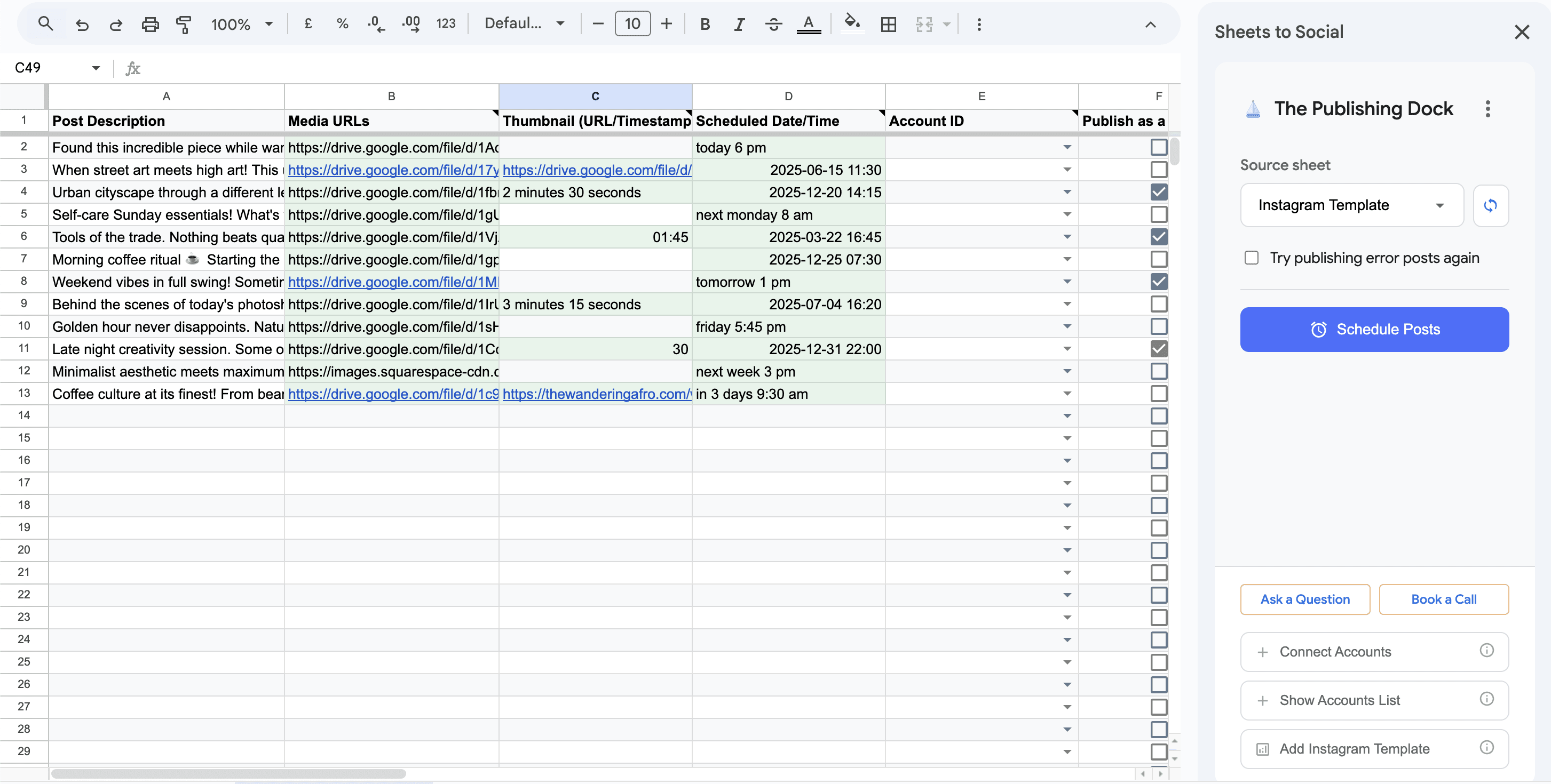 Automatic Template Setup