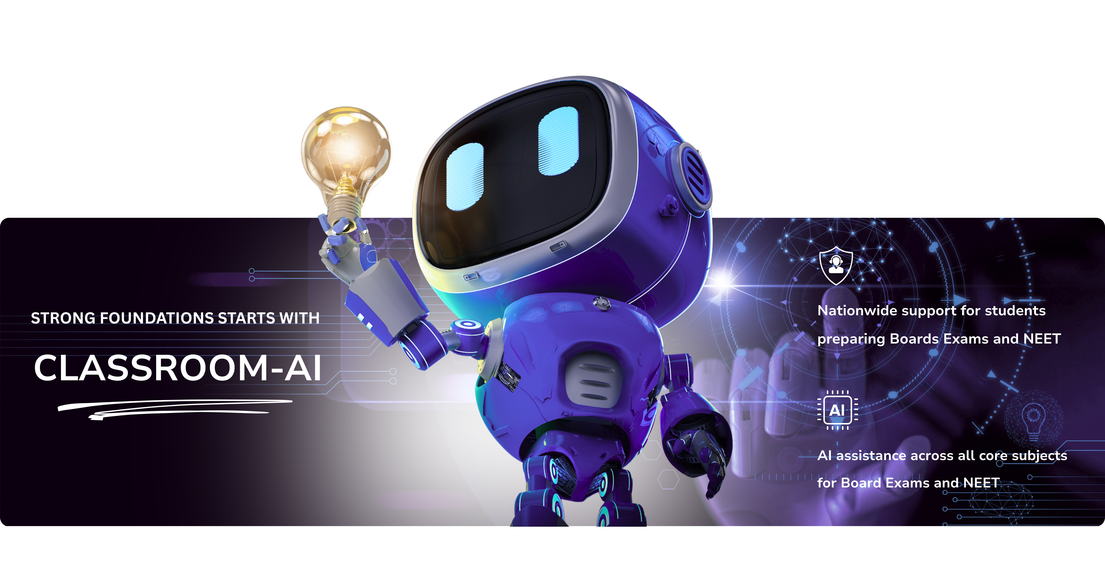 Strong Foundations - Classroom AI educational platform showcasing comprehensive learning modules