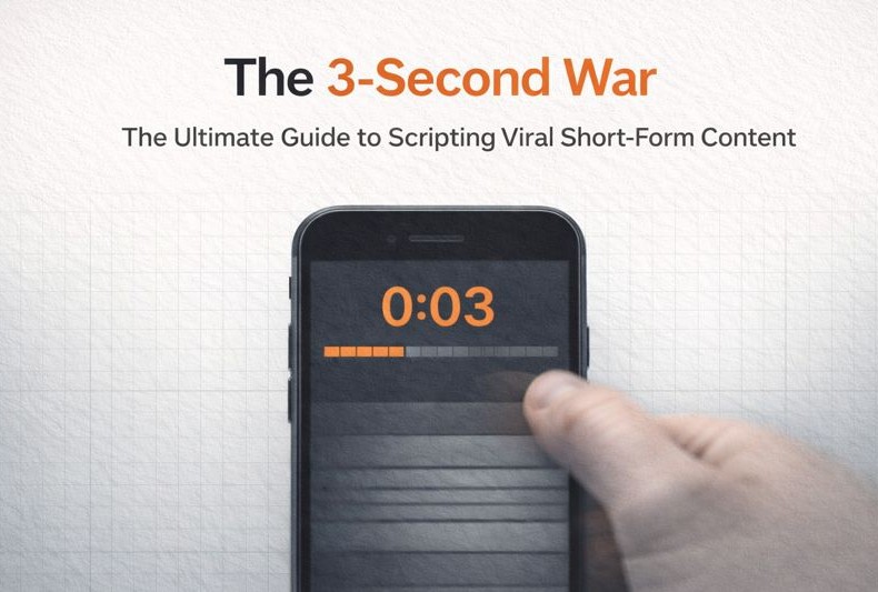 The 3-Second War: The Ultimate Guide to Scripting Viral Short-Form Content