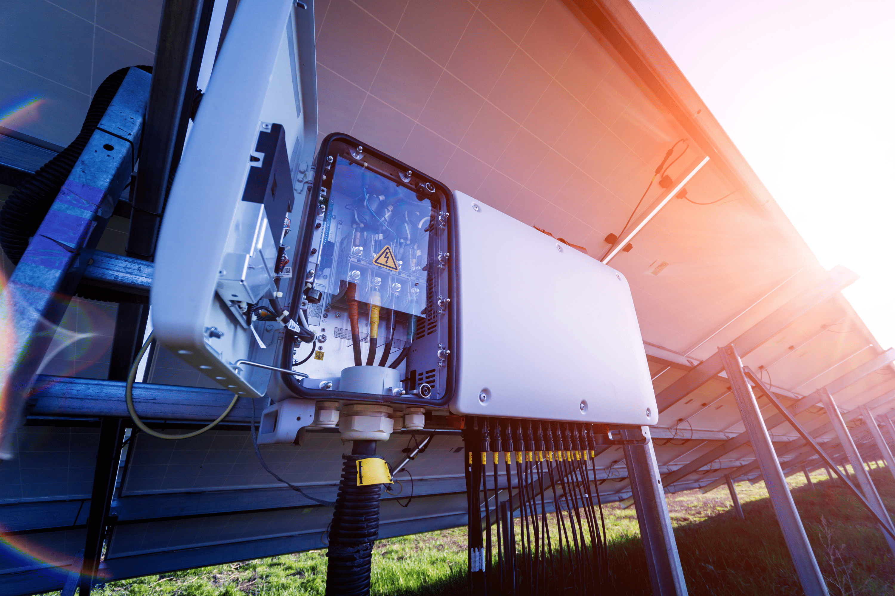 Zonne-omvormers in zonnepanelen