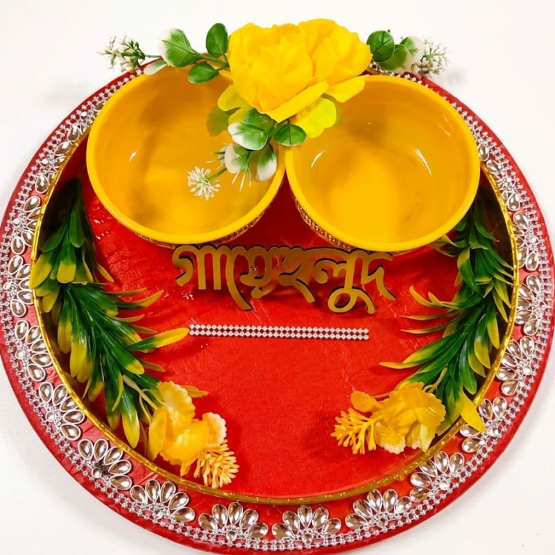 Haldi ceremony platter