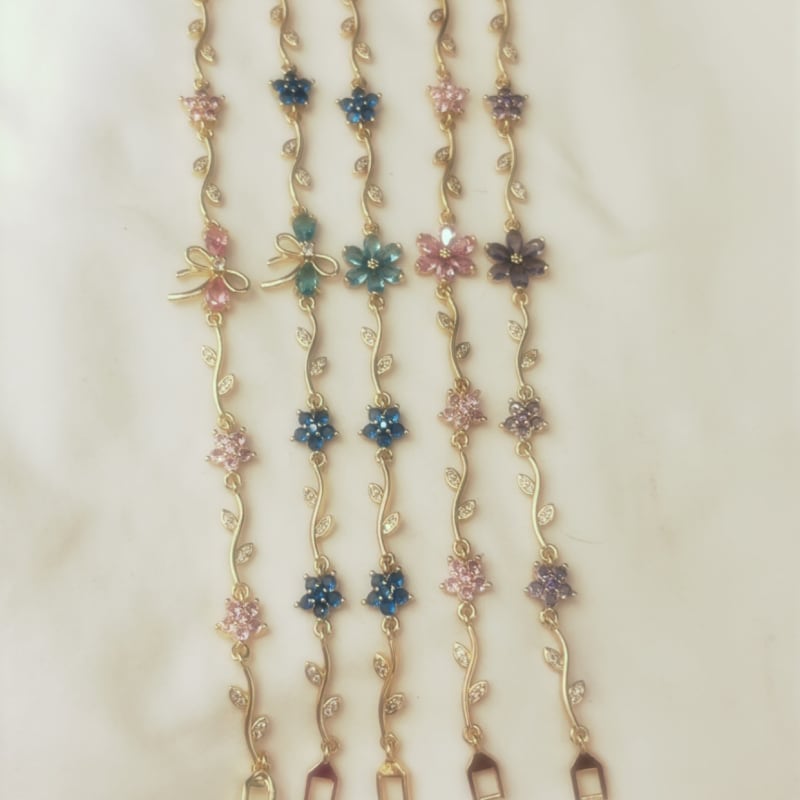 Flower bracelets available