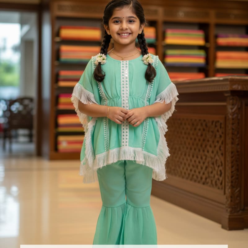 Kids western style frock