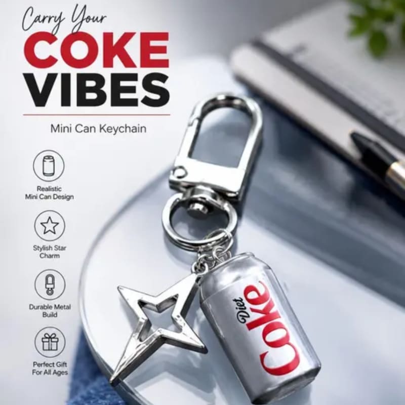 Diet coke keychain