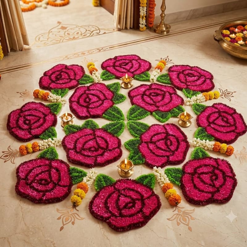 Rose flower 🌹🌷 mat
