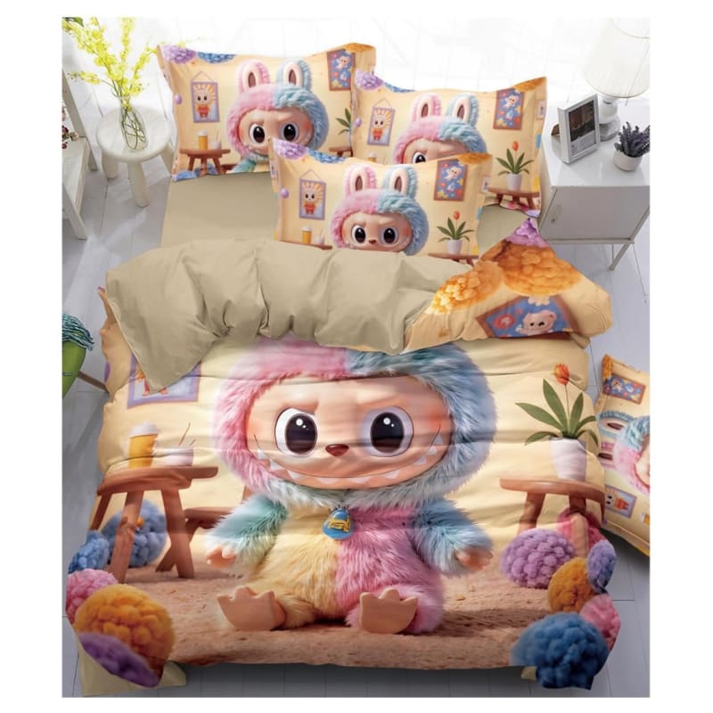 Kids 7d digital print bedsheet set
