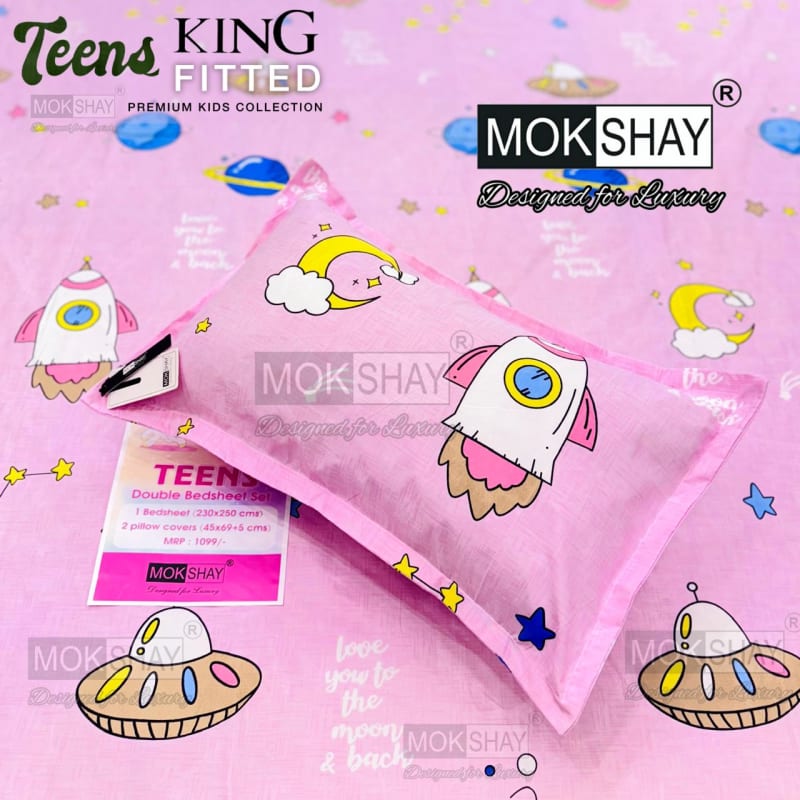 Kids cartoon print bedsheet