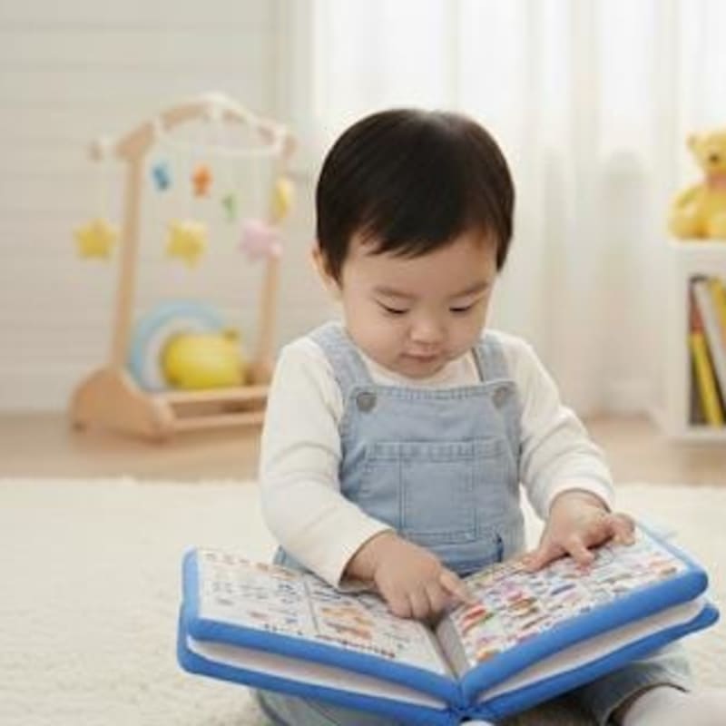 Kids learning cousion book