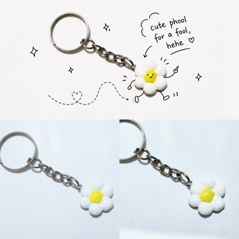 Tiny Flower Keychain