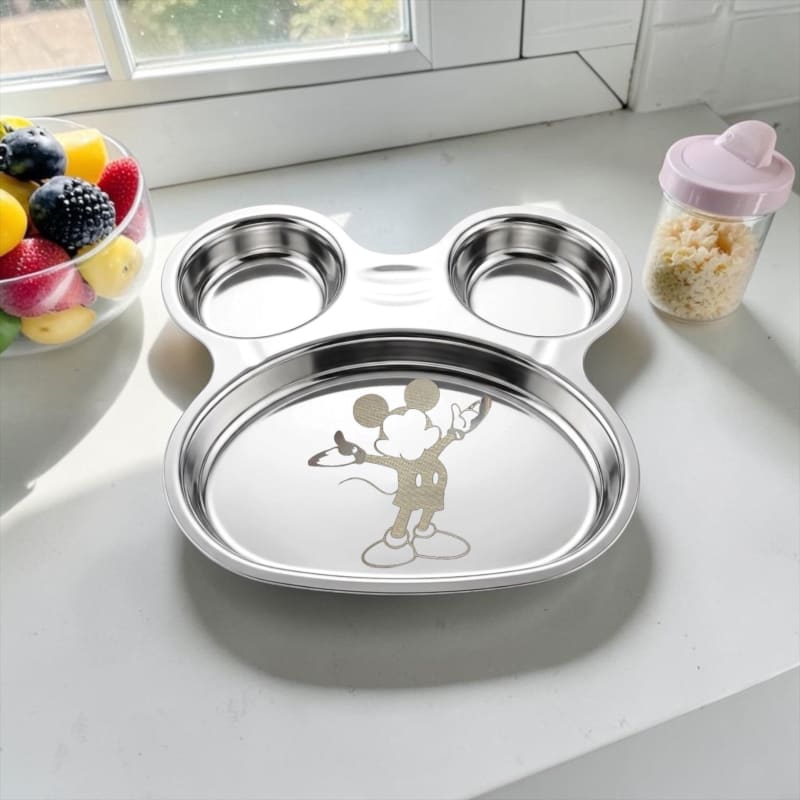 Stainless Steel Mickey Mouse Plate