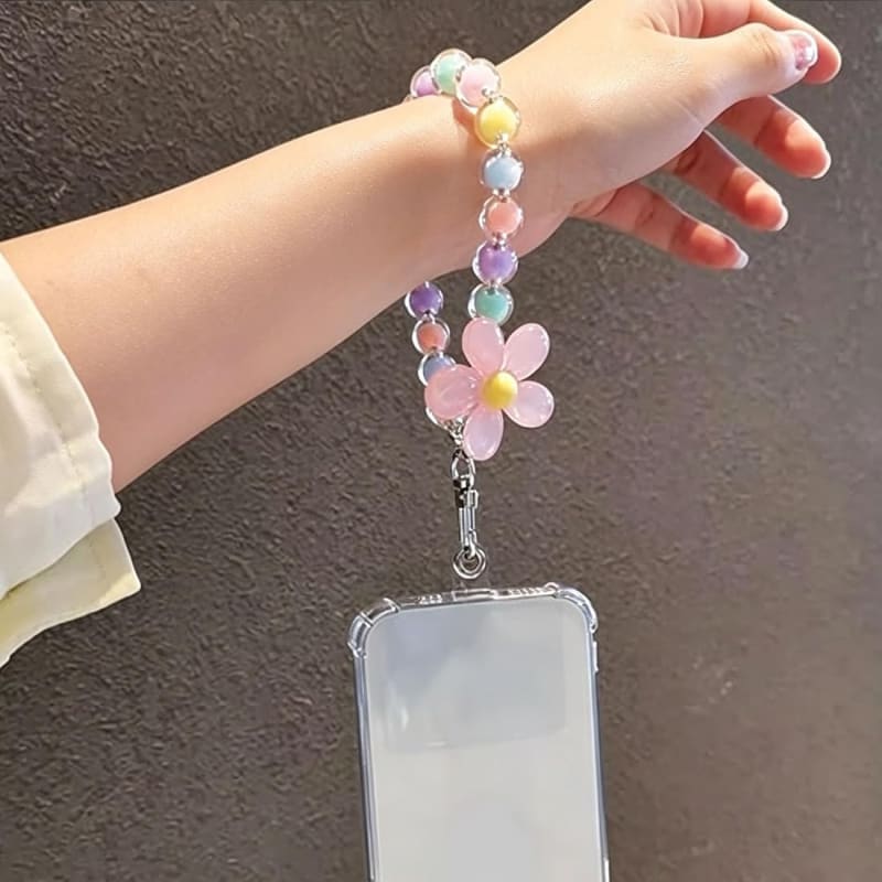 Flower Design Mobile Bracelet