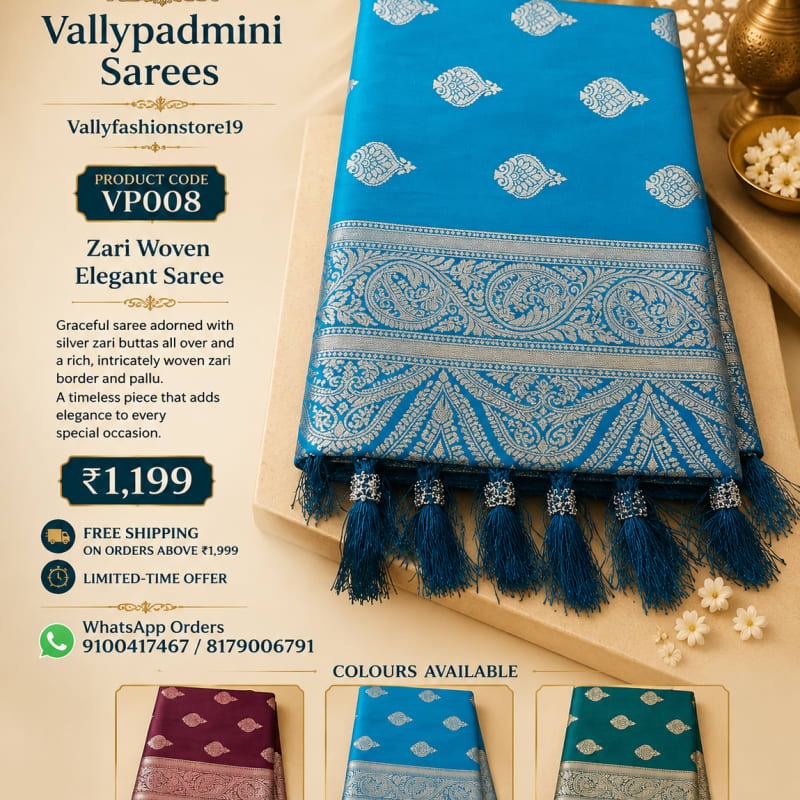 Zari Woven Elegant Saree