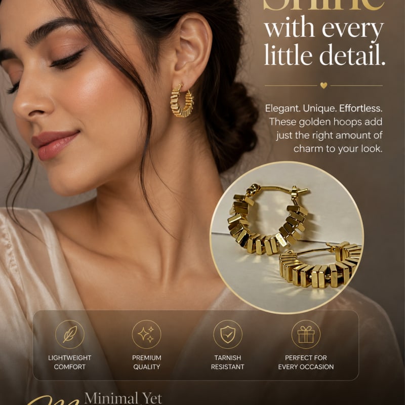 Steel Hoop Earrings