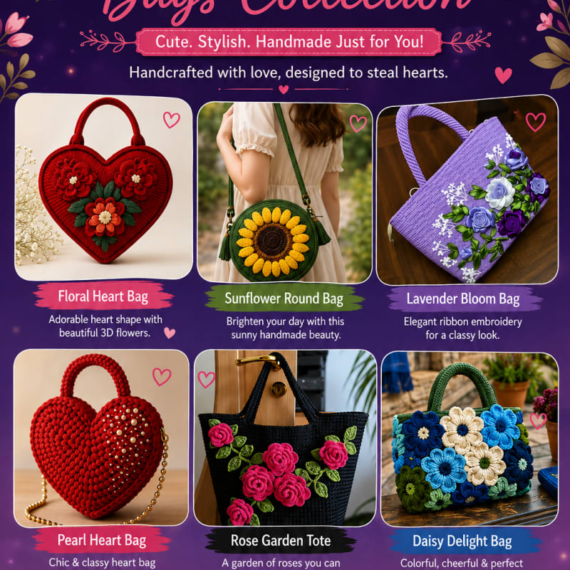 Homemade Crochet Bags