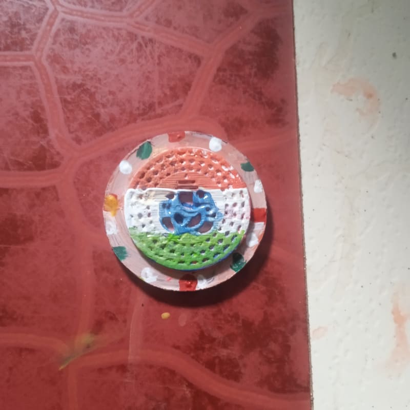Hand made India flag 