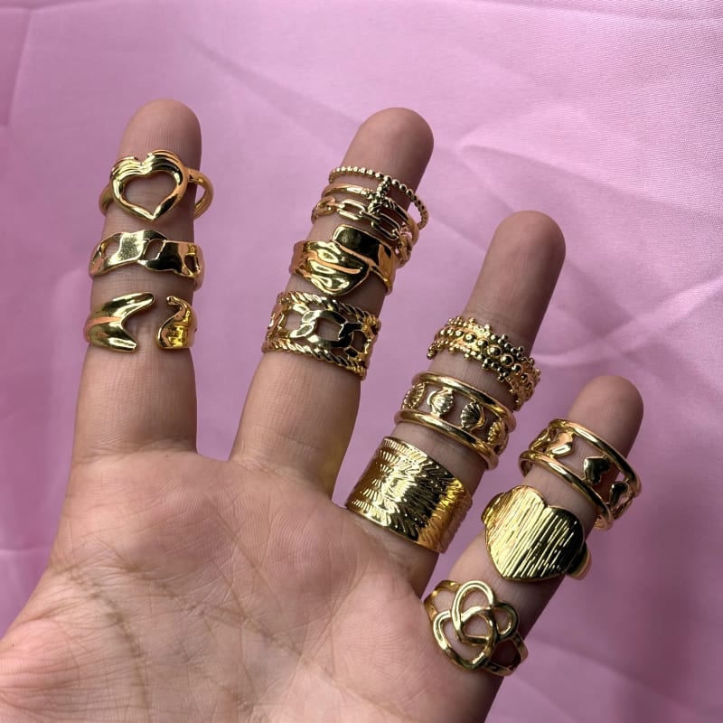 Gold anti tarnish ring