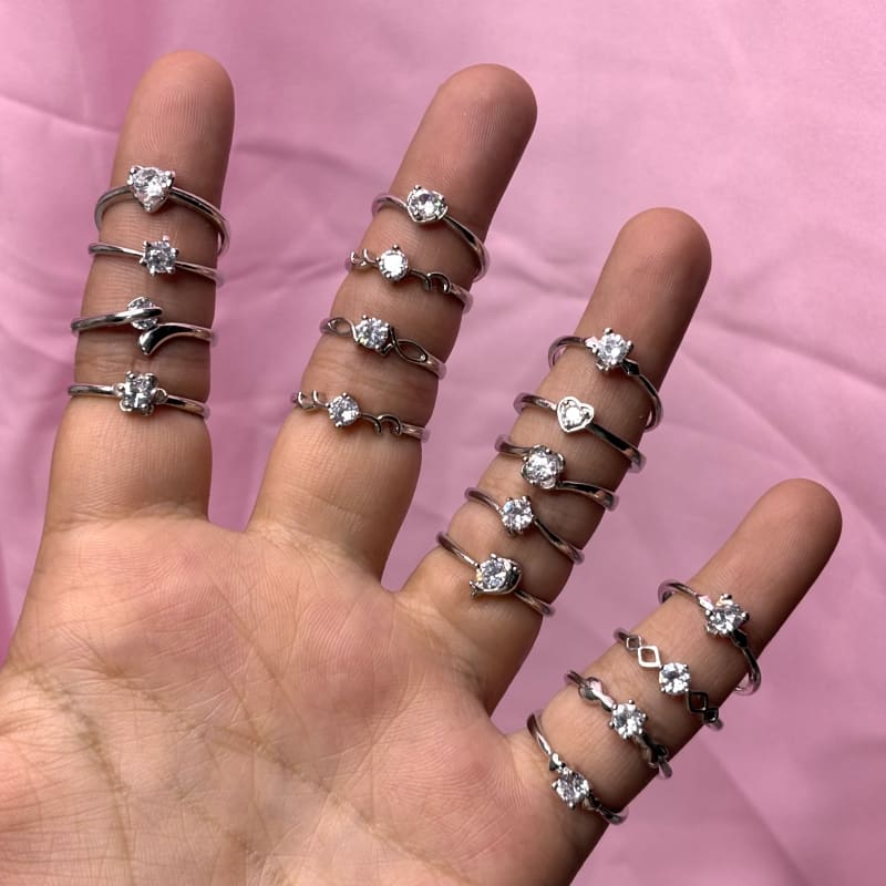 Silver anti tarnish ring