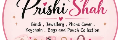 Bindi, jewellery, phone cover, keychain collection and bag pouch collection also
