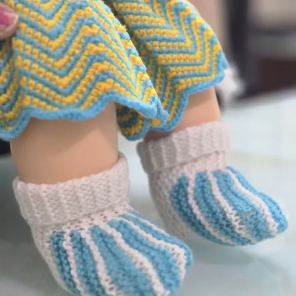 Baby Crochet Boots Set