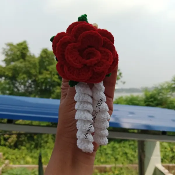 Crochet Rose Gajra