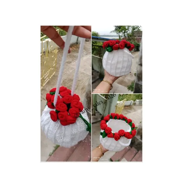 Rose Drawstring Bag( Potli)