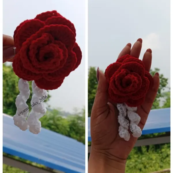 Crochet Rose Gajra