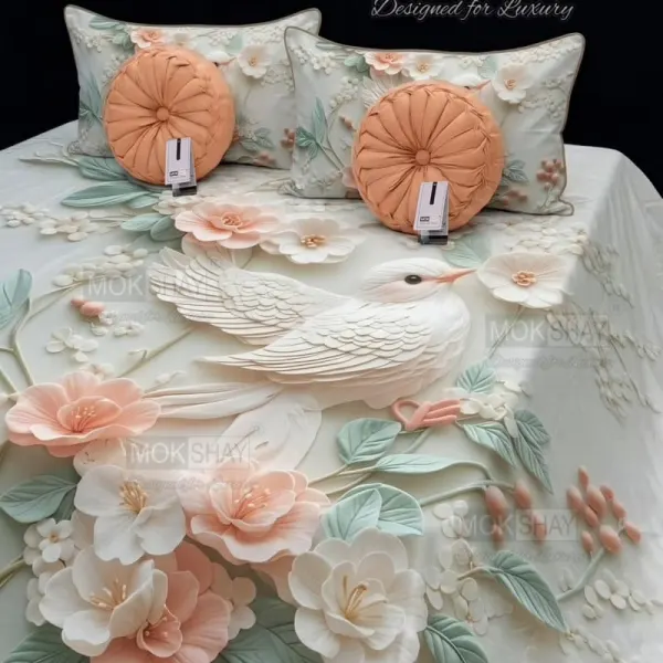 7 d digital print bedsheet set