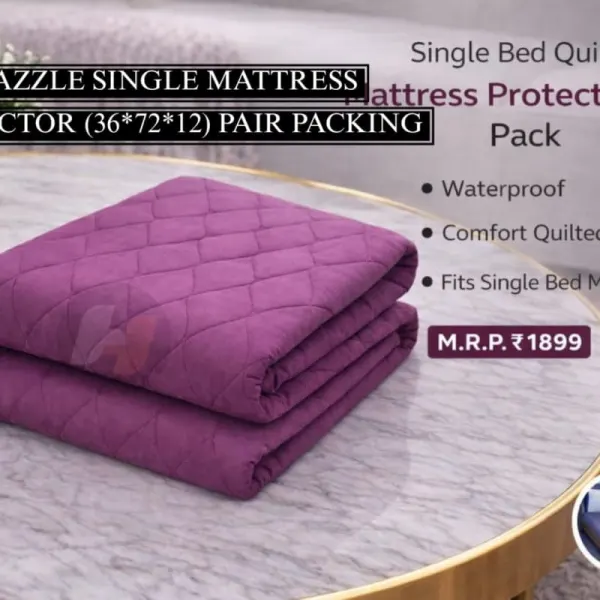 Singl bed matress protector